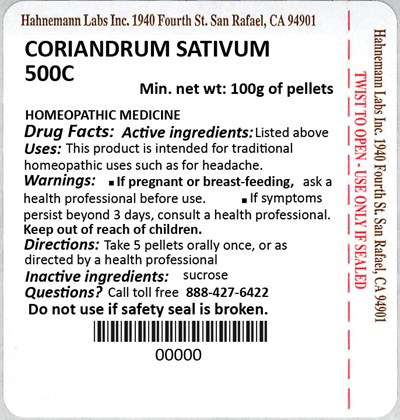 Coriandrum Sativum (coriander) 500c 100g (Coriandrum Sativum (coriander) 500c 100g)